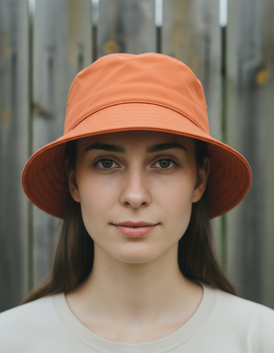 Persimmon bucket hats