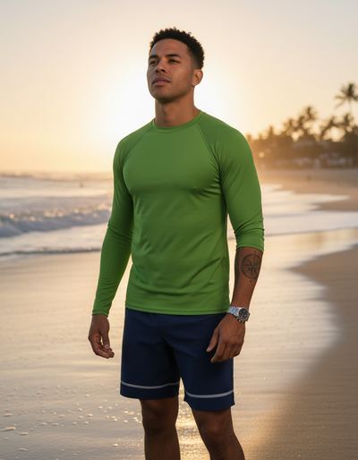 Men's Avocado Green rash guard