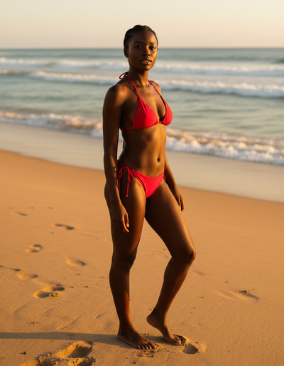 Scarlet string bikini
