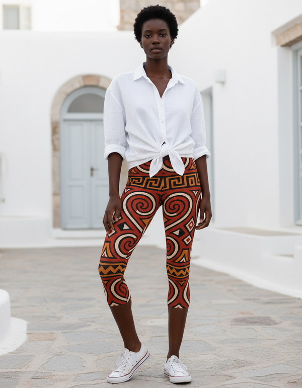 Lukisan capri leggings