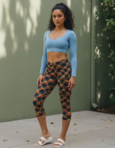 Dusty Rose Kairo Capri Leggings capri leggings
