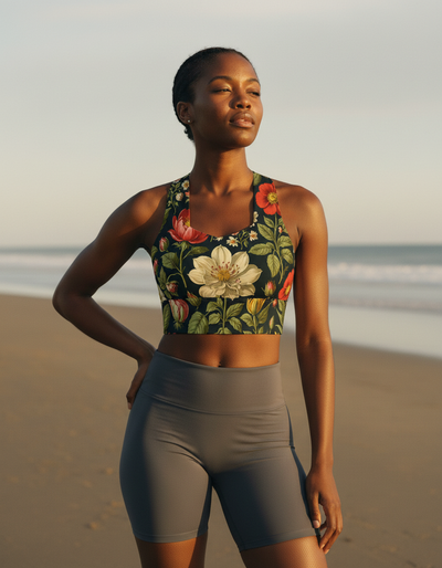 Flora Longline Sports Bra longline sports bra