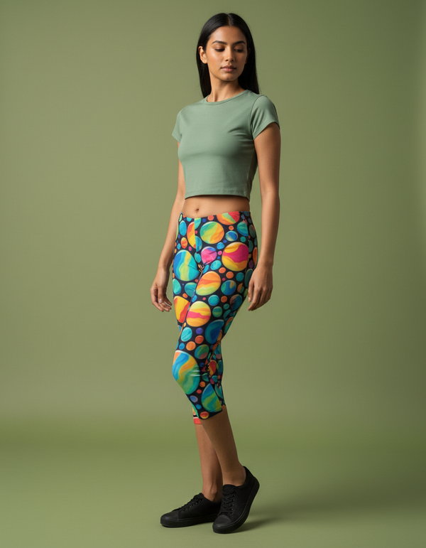 Glint Capri Leggings Capri Leggings — Dripper