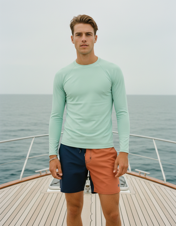 Jelly Mint Rash Guard Men's Rashguard — Dripper