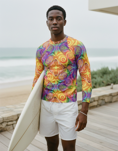 Men's Amber Haze Prism rash guard