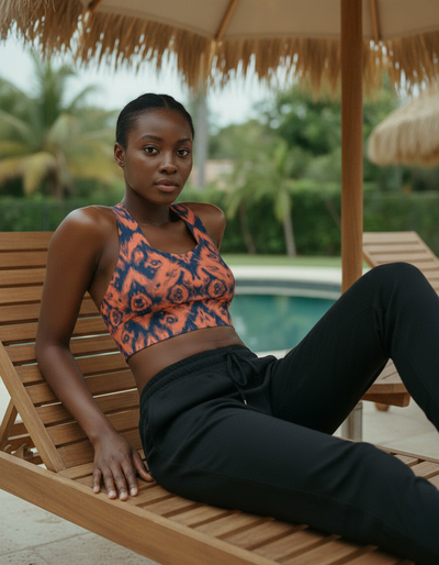 Knot Longline Sports Bra longline sports bra