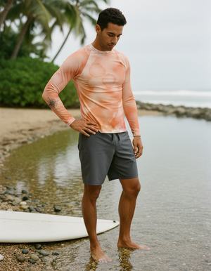 Men's Watercolor Rash Guard