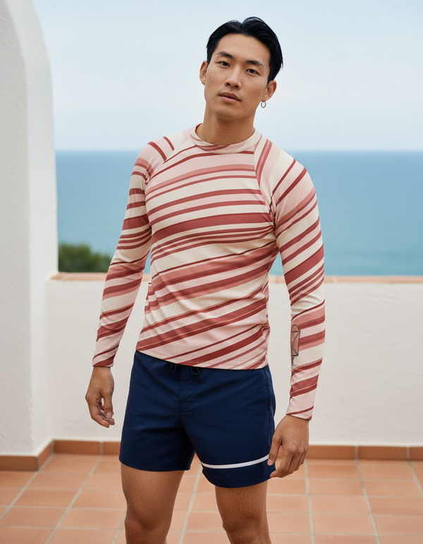 Rashguard in Millennial Pink Sway