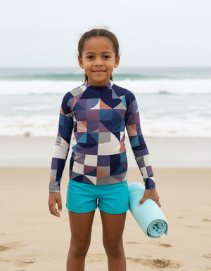 Rhodonite Dwell Kids Rash Guard Kids Rash Guard — Dripper