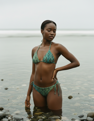 Runway Emerald Jasmine string bikini