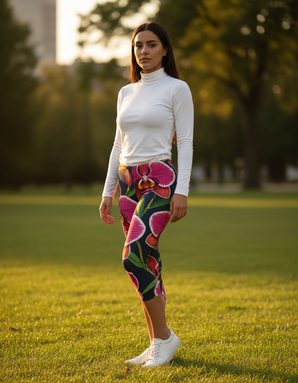 Bloom Capri Leggings Capri Leggings — Dripper