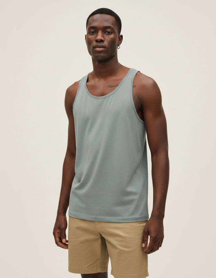 Pewter Tank Top Men's Tank Top — Dripper