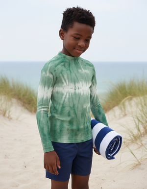 Jelly Mint Aqua Kids Rash Guard Kids Rash Guard — Dripper