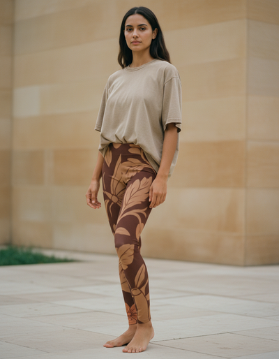 Burnt Sienna Lush Leggings leggings