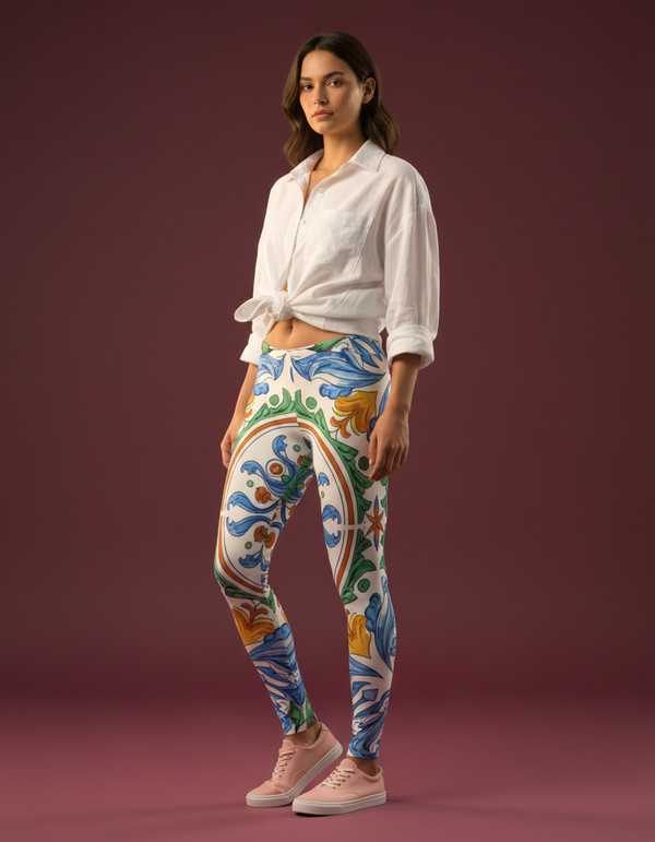 Women's Sicilian Maiolica Leggings