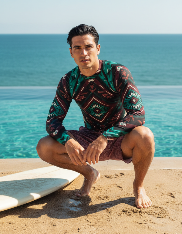 Echo Rash Guard Men's Rashguard — Dripper
