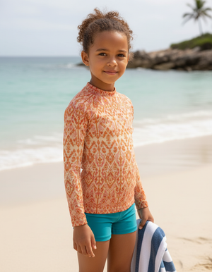 Kids Muskmelon Siam kids rashguards