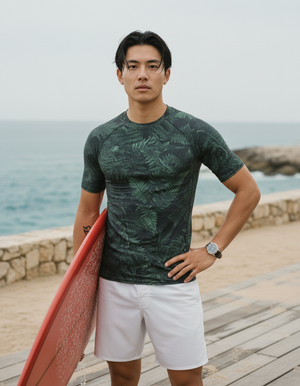 Men's Alexandrite Verdant men's short-sleeve rashguards