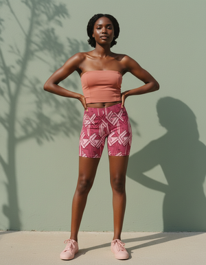 Women's Greek Key Short Shorts