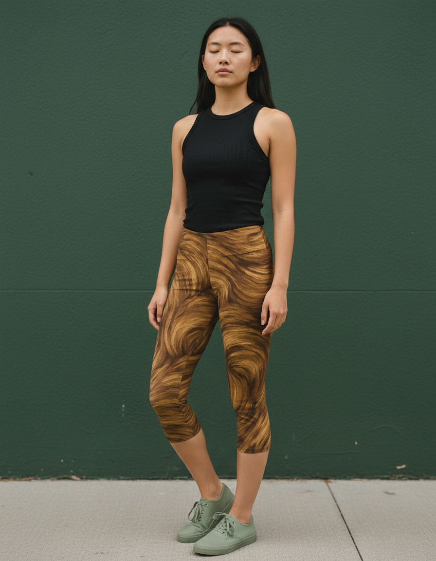 Amber Haze Lumina capri leggings