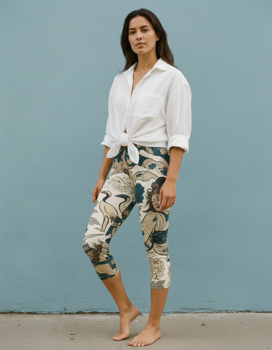 Marina Kintsugi capri leggings