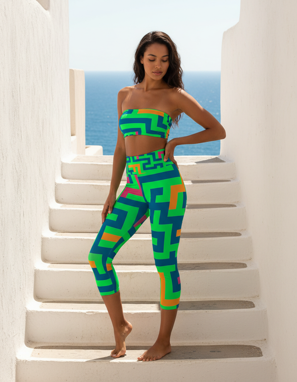 Shiori Capri Yoga Leggings bikini — Dripper