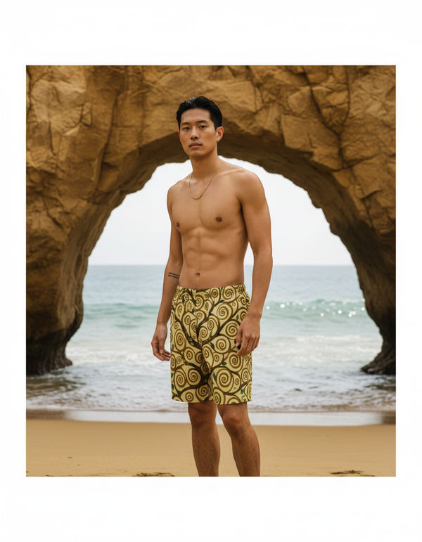 Men's Klimt Tree of Life Swim Trunks