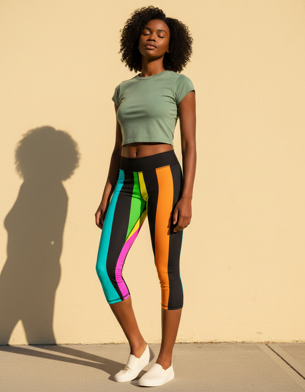 Vivid Capri Leggings Capri Leggings — Dripper