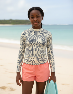 Haruka Rash Guard Youth Rash Guard — Dripper