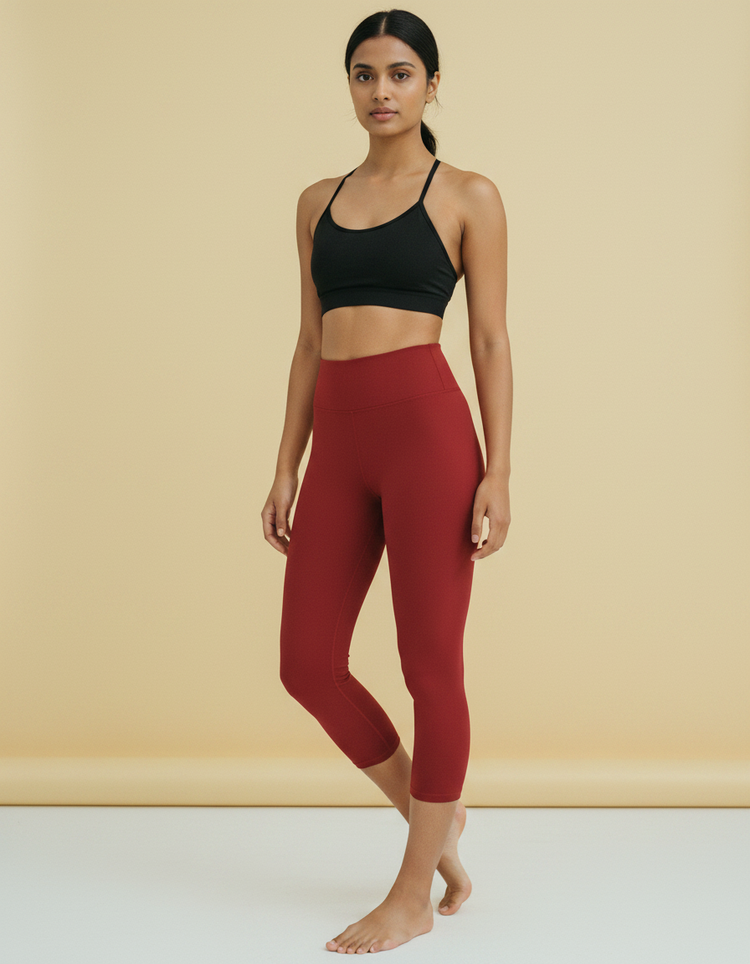 Brick Leggings Capri Yoga Leggings — Dripper
