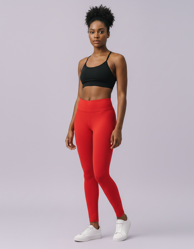 Fiery Red Leggings leggings