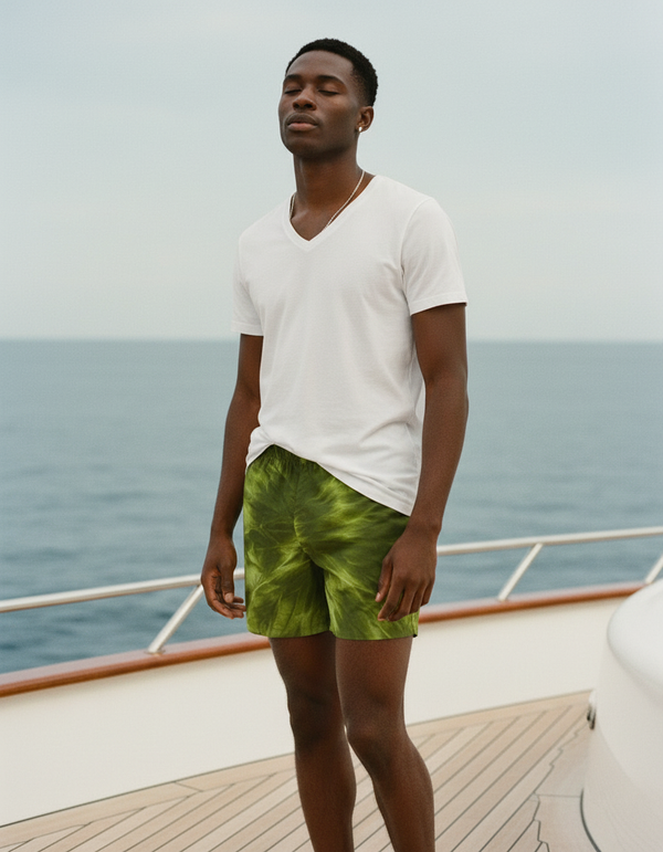 Men's Ice-Dye Swim Trunks