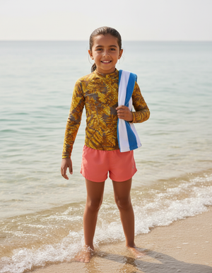 Kids Lemon Yellow Verdant kids rashguards