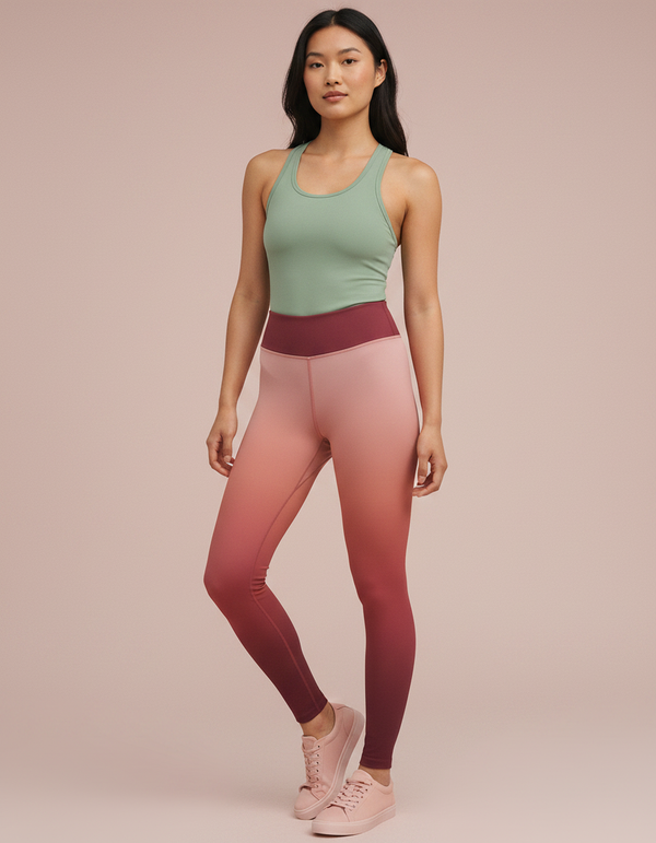Full-Length Legging in Dusty Rose Celestia