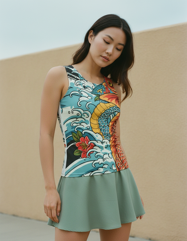 Koi Rising women's tank tops