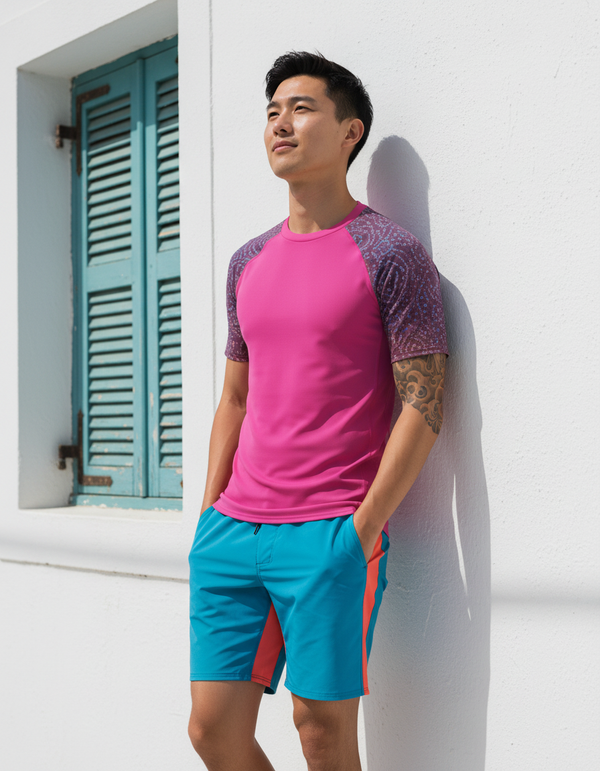 Men's Bandhani Rash Guard