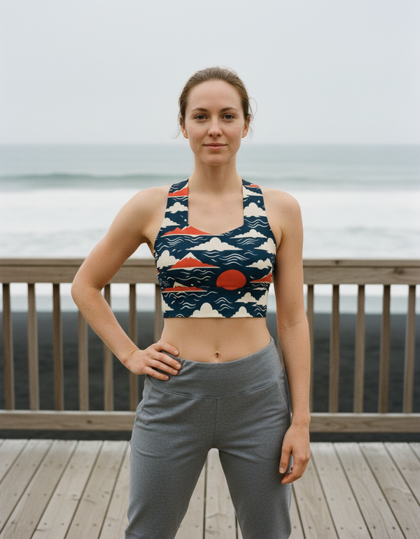 Serene Ripple Yume Longline Sports Bra
