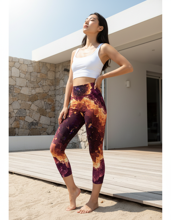 Vein Capri Yoga Leggings bikini — Dripper