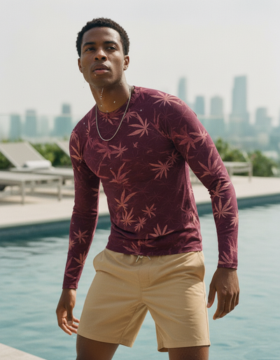 Men's Electric Fuchsia Mizu rash guard