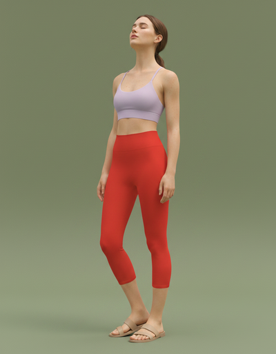 Vermilion Capri Yoga Leggings capri yoga leggings