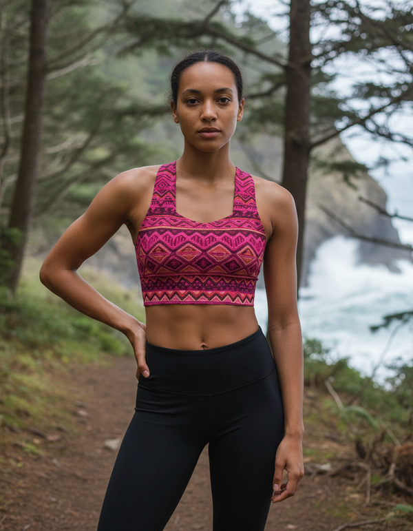 Rhythmic Flow Quipu Longline Sports Bra
