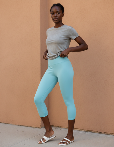 Larimar Capri Yoga Leggings capri yoga leggings