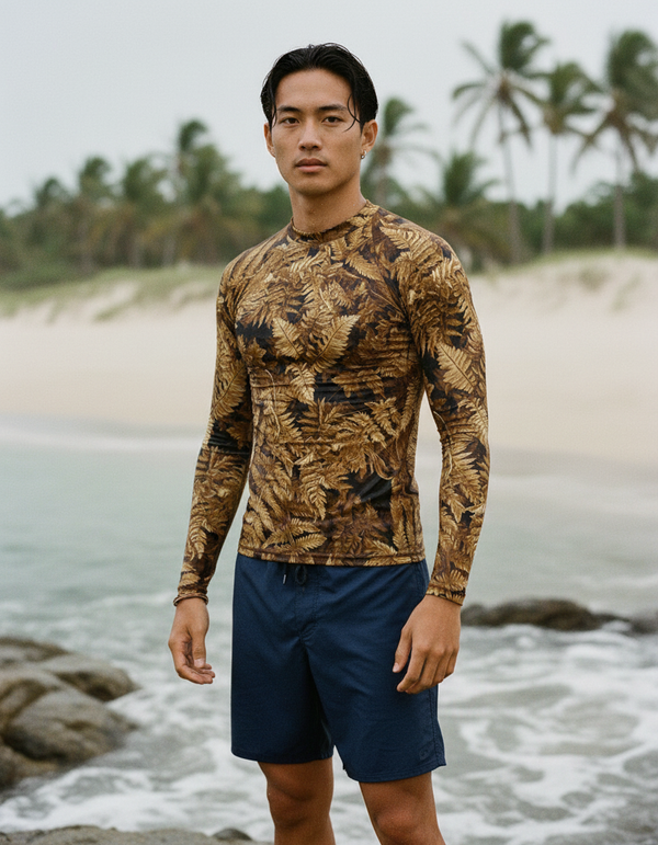 Rashguard in Amber Haze Verdant