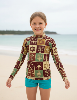 Kids Lava Falls Unity kids rashguards