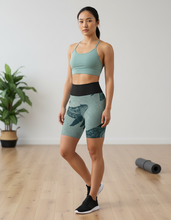 Whale Collection yoga shorts