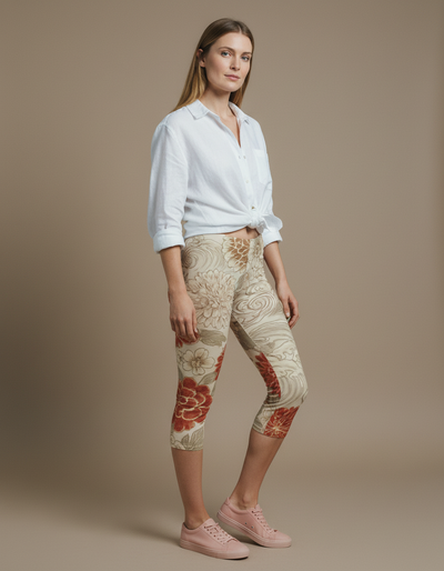 White Onyx Edo Capri Leggings capri leggings
