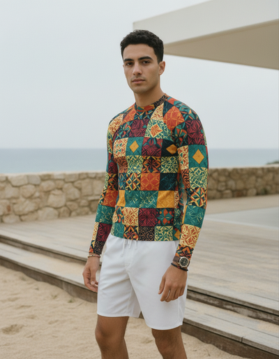 Men's Lava Falls Pulse rash guard
