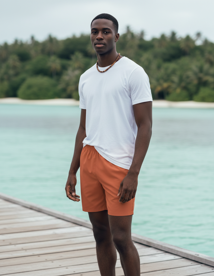 Terracotta Men's Swim Trunks Men's Swim Trunks — Dripper