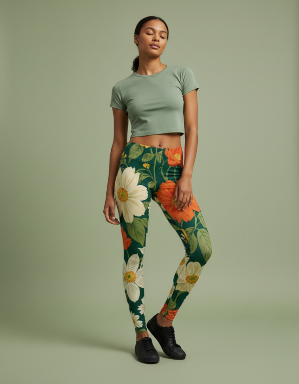 Petal Leggings Women's Leggings — Dripper
