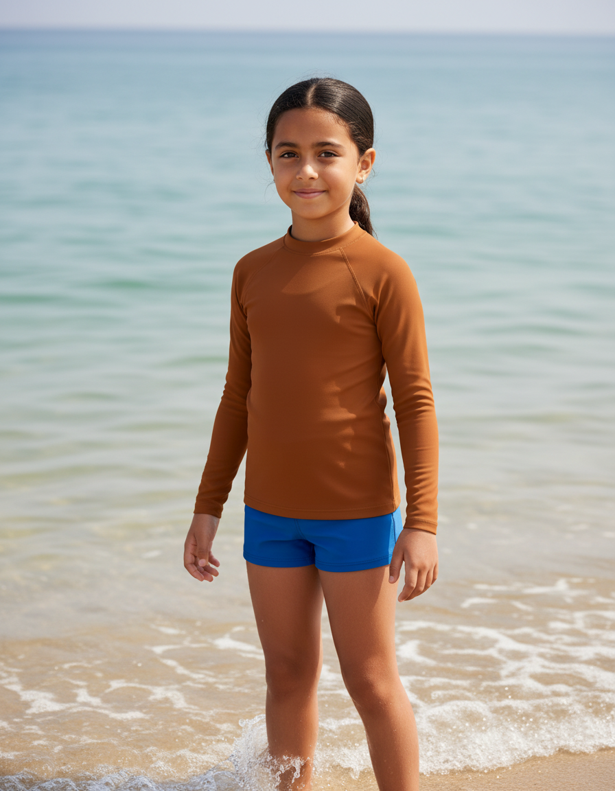 Youth Burnt Sienna youth rashguards